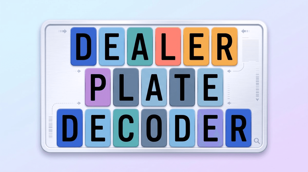 License Plate Lookup API for Dealerships